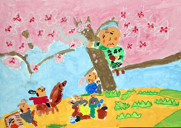 タイトル「五歳児」抽象画 　手書き 抽象絵画についての考察｜Michiko Matsuguchi